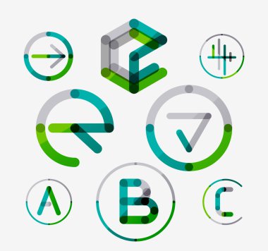 Logo koymak, temiz ince çizgi stili