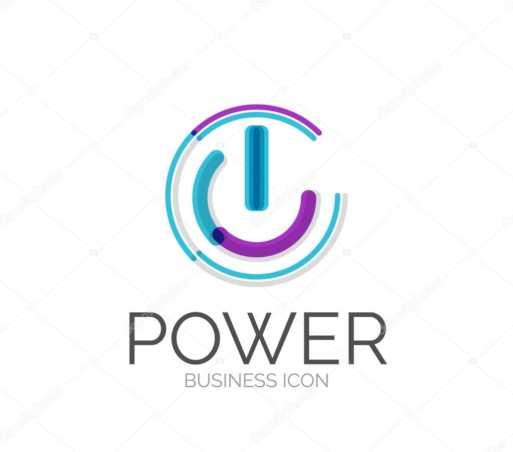 Minimal line design logo, business icon, branding emblem