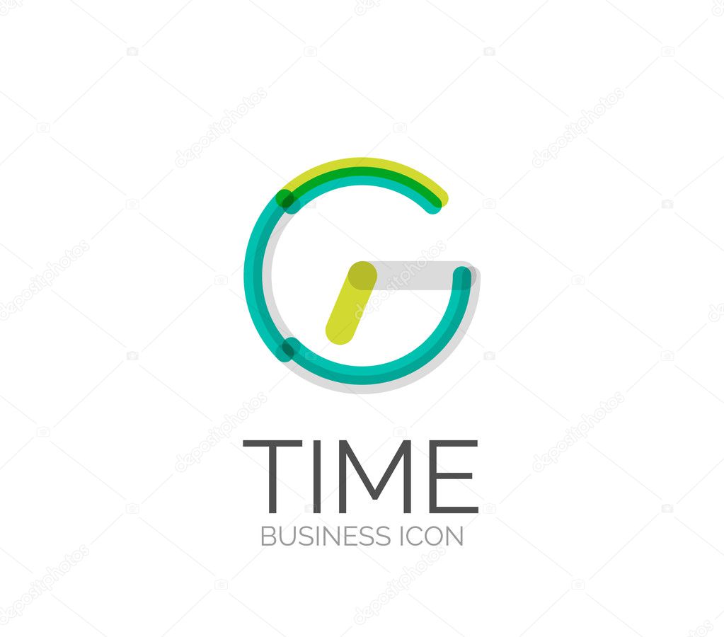 Minimal line design logo, business icon, branding emblem