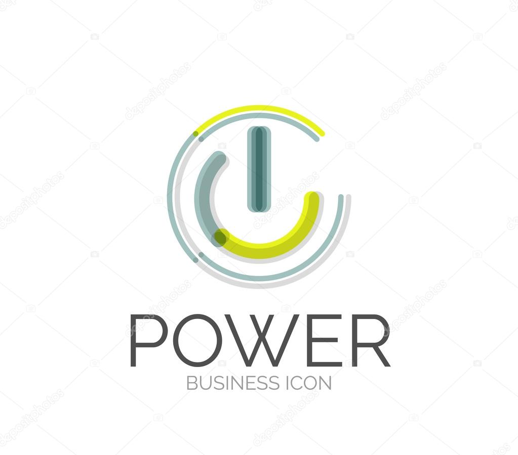 Minimal line design logo, business icon, branding emblem