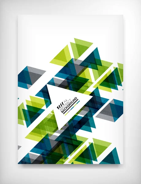 Volantino, Brochure Design Template, Layout — Vettoriale Stock