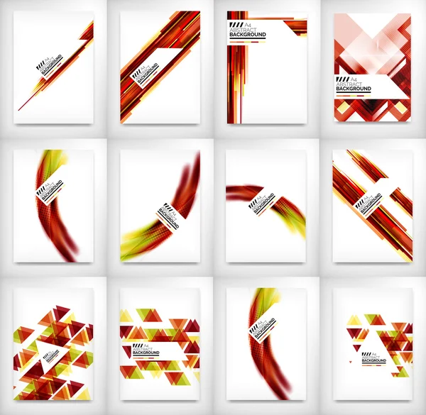 El ilanı, broşür tasarım şablonları kümesi, düzenleri