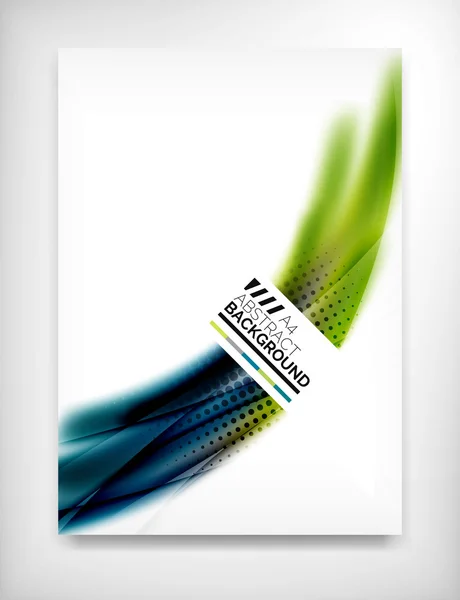 Folder, Brochure ontwerpsjabloon, indeling — Stockvector