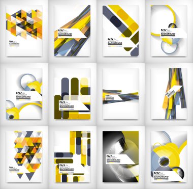 Geometrik soyut iş şablonu