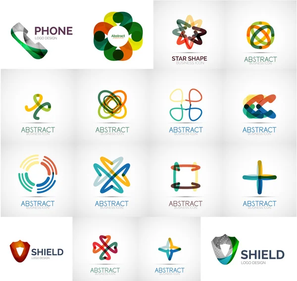 Collection abstraite de vecteurs de logo d'entreprise — Image vectorielle