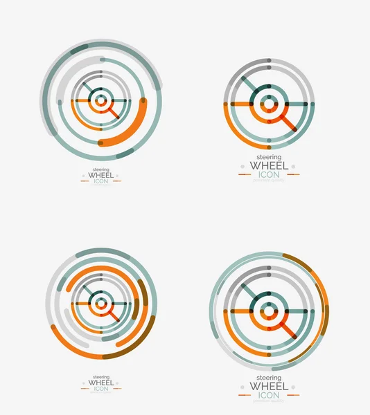 Auto-Lenkrad-Symbol — Stockvektor
