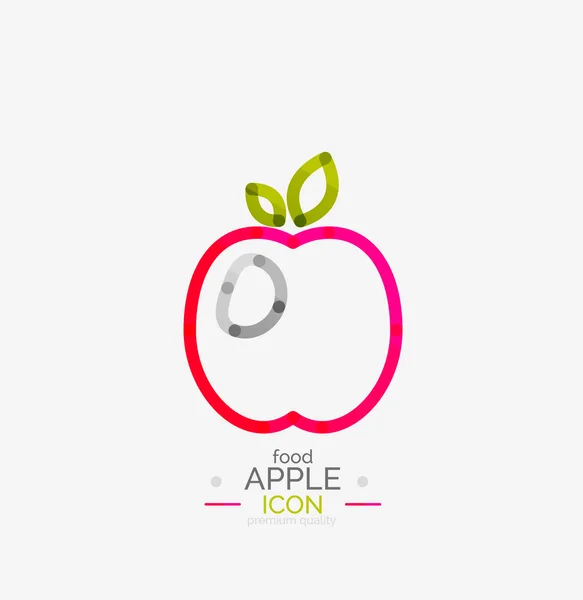 Conceito de logotipo da Apple, carimbo — Vetor de Stock