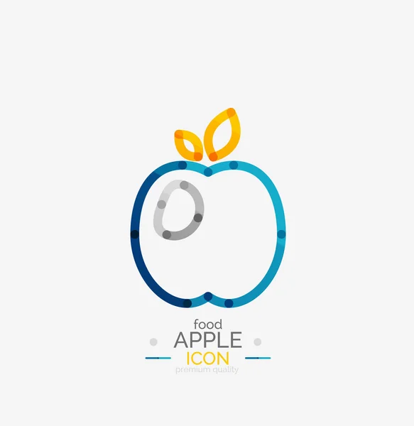 Conceito de logotipo da Apple, carimbo — Vetor de Stock
