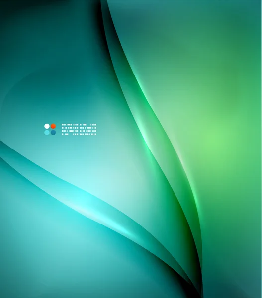 Plantilla de diseño borrosa verde y azul — Vector de stock