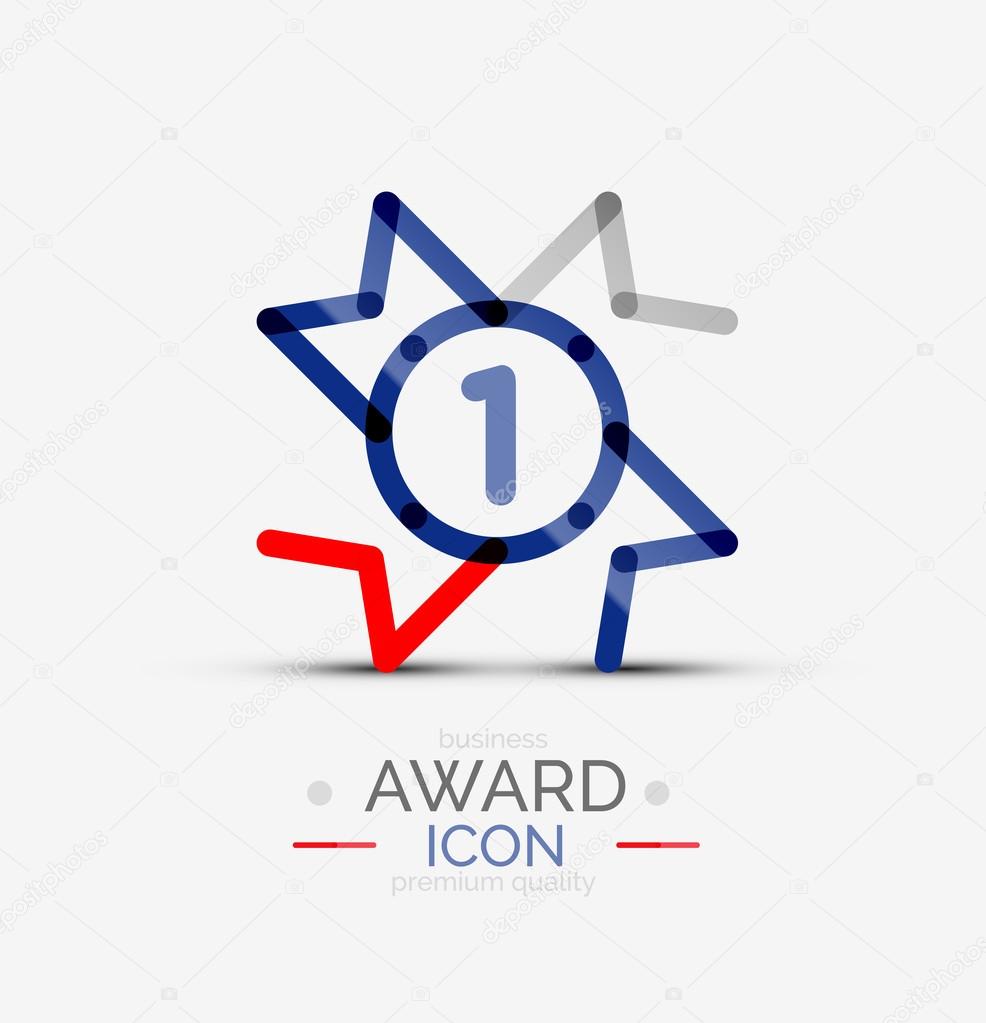Award icon, logo.