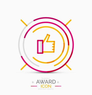 Başparmak yukarı simgesi, logo tasarım