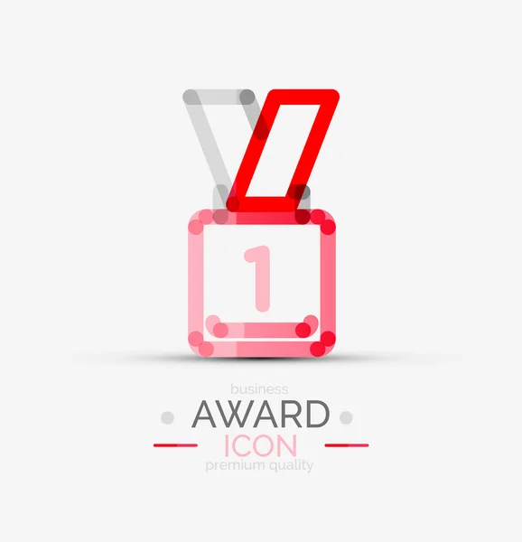 Award-ikonen, logotyp. — Stock vektor