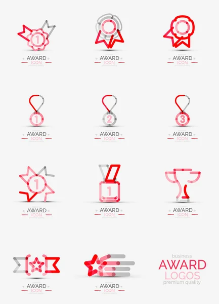 Award icon set, Logo collection — Stock Vector