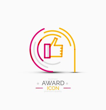 Başparmak yukarı simgesi, logo tasarım