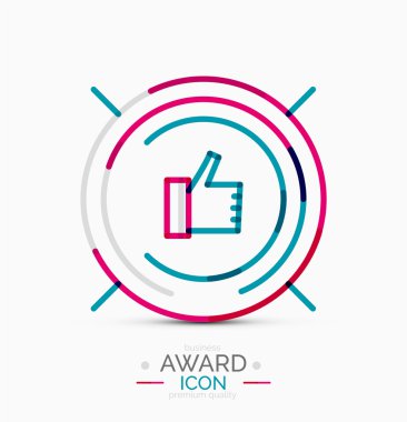 Award icon, logo clipart