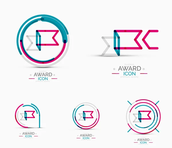 Ensemble d'icônes de prix, collection Logo — Image vectorielle