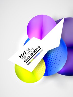 Soyut daireler, yüksek teknoloji fütüristik arka plan