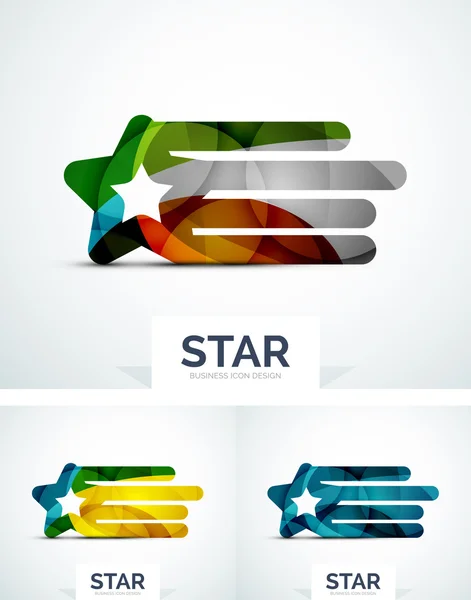 Abstract colorful logo design — Stock Vector