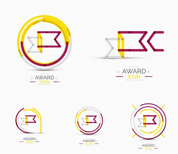 Pictogram set, Logo collectie Award — Stockvector