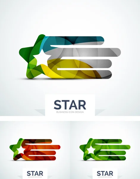 Abstract colorful logo design — Stock Vector