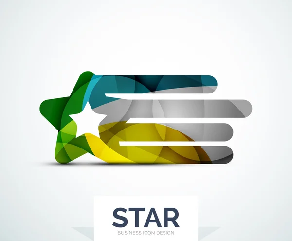 Design astratto logo colorato — Vettoriale Stock