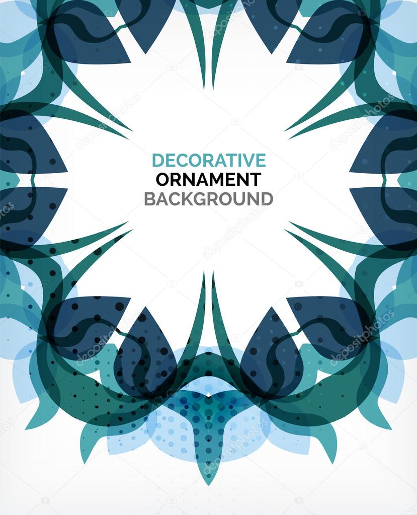 Decorative retro ornaments background