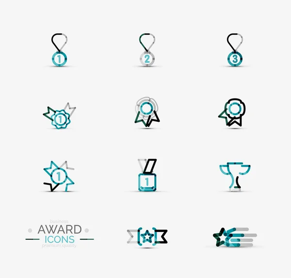 Award icon set, Logo collection — Stock Vector