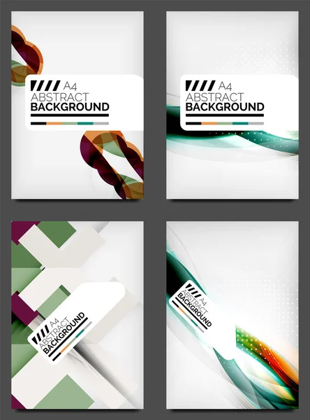 Set of Flyer Templates, Business Web Layouts — Stock Vector