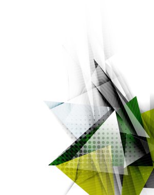 Renkli üçgenler, sıradışı arka plan