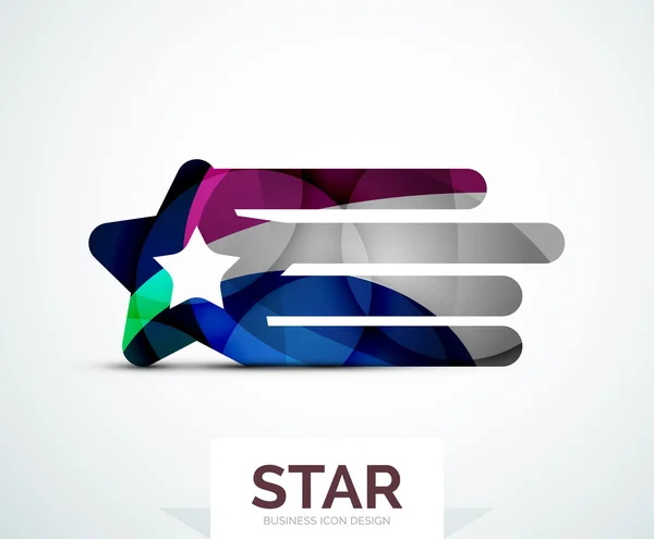 Design astratto logo colorato — Vettoriale Stock