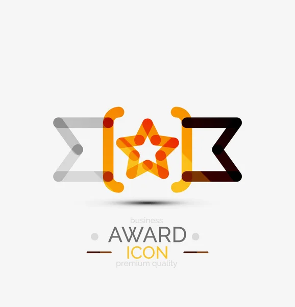 Ödülü simgesi, logo. — Stok Vektör