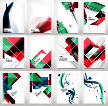 El ilanı, broşür tasarım şablonu kümesi