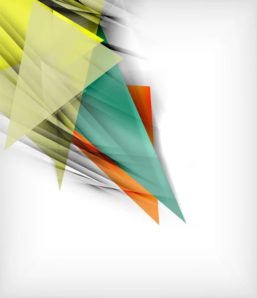 Renkli üçgenler, sıradışı arka plan — Stok Vektör