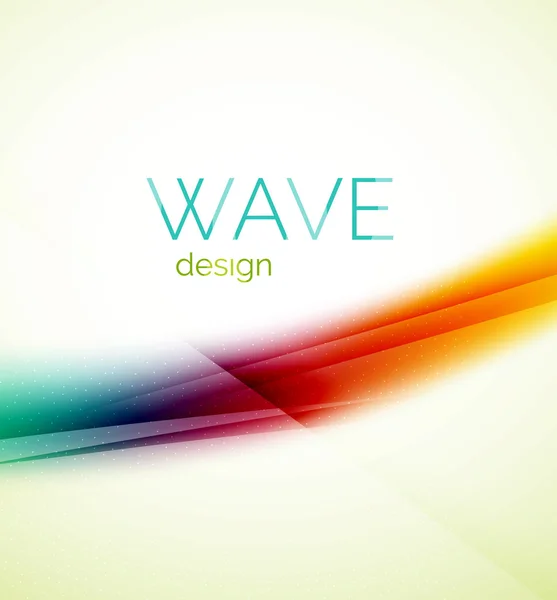 Flowing wave of blending colors — Stock Vector