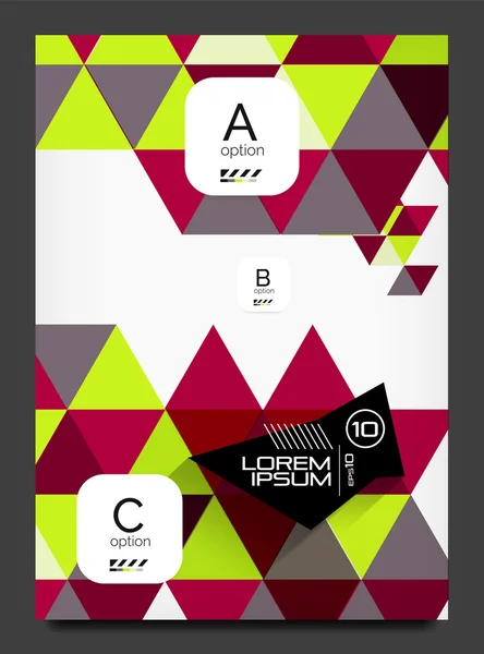 Abstract modern flyer - brochure template — Stock Vector