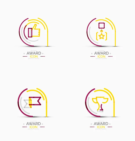 Simge kümesi, Logo toplama Ödülü — Stok Vektör