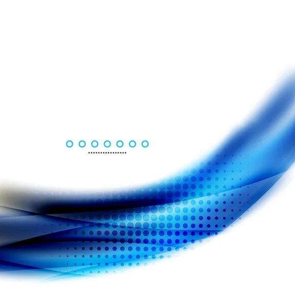 Fond abstrait, modèle d'entreprise vague bleue — Image vectorielle