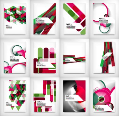 Geometrik soyut iş şablonu