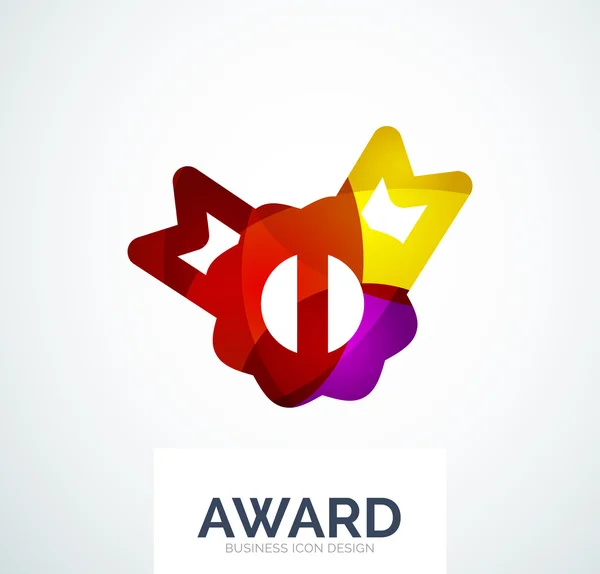 Nagroda kolorowe logo firmy — Wektor stockowy