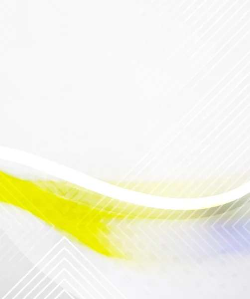 Abstraktní pozadí - žlutá lesklá rozmazané vlna — Stockový vektor
