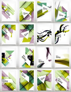 El ilanı, broşür tasarım şablonu kümesi