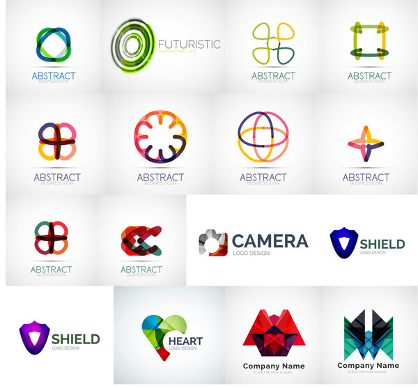 Abstract company logo collection