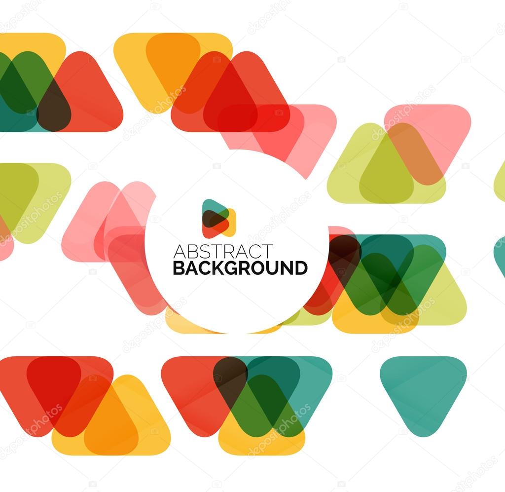 Triangle geometric concept, abstract background