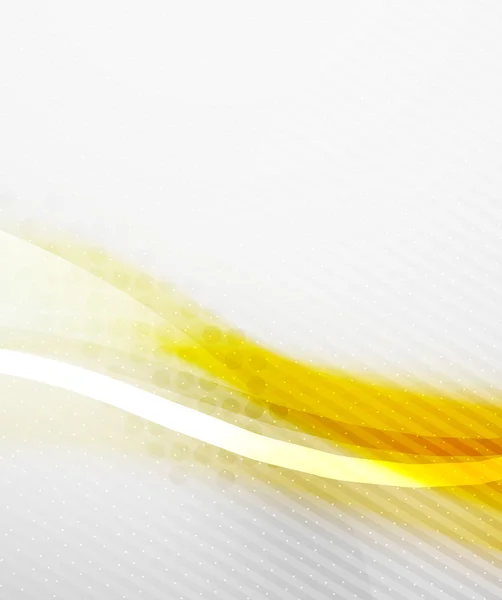 Fondo abstracto - Amarillo brillante onda borrosa — Vector de stock
