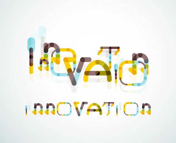 Mot innovation concept — Image vectorielle