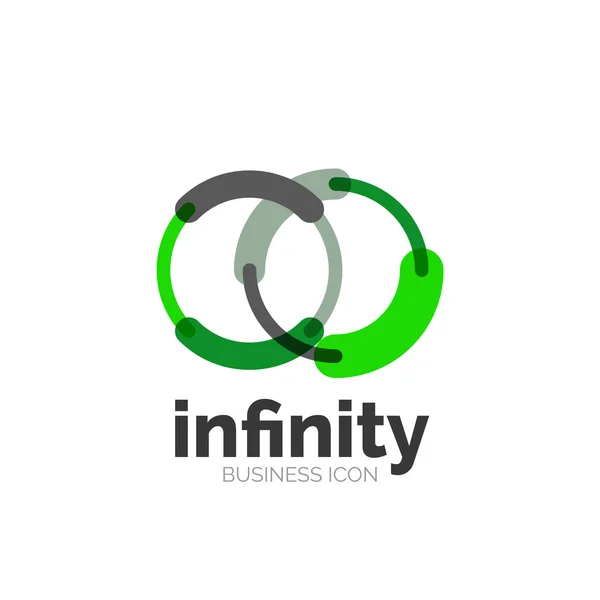 Loop, icono de negocio infinito — Vector de stock