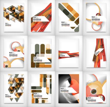 Geometrik soyut iş şablonu