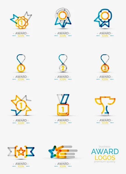 Award icon set, Logo collection — Stock Vector