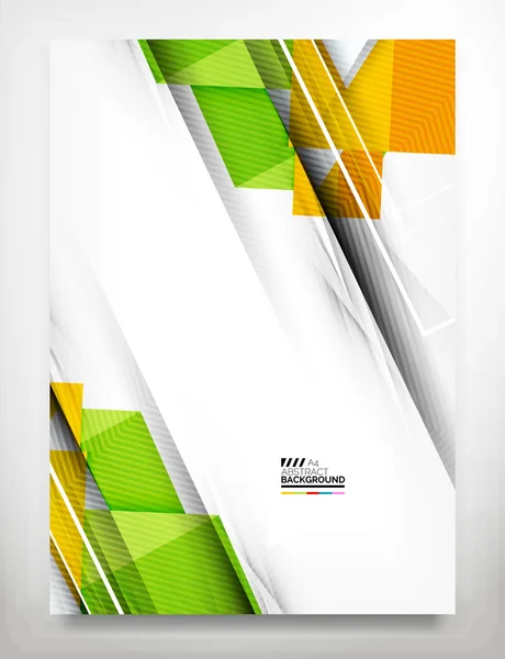 Folder, brochure ontwerpsjabloon — Stockvector