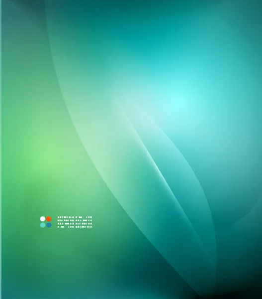 Șablon de design verde și albastru neclară — Vector de stoc